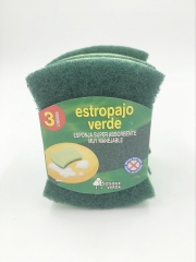 欧洲 estropajo verde 绿色海绵擦 原装进口