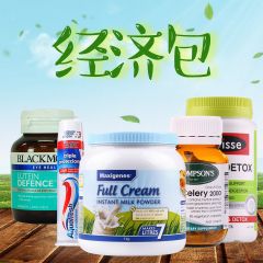 父亲节礼包-经济实用包 美可卓蓝胖子奶粉 芹菜籽精华胶囊 奶蓟草护肝片 护眼叶黄素胶囊 三色直立牙膏