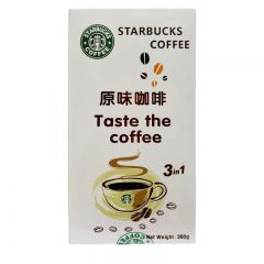 美国Starbucks星巴克原味咖啡粉10条装/盒 三合一速溶特浓提神咖啡 进口咖啡豆研磨