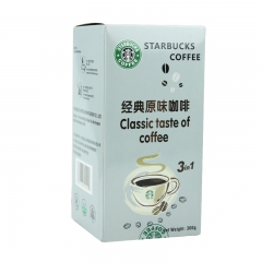 美国Starbucks星巴克经典原味咖啡粉10条装/盒 三合一速溶特浓提神咖啡 进口咖啡豆研磨