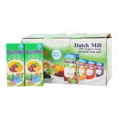 泰国Dutch Mill达美混合味酸奶饮品礼盒180ml*12/盒果味酸奶早餐奶饮料