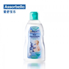 意大利Assorbello爱舒宝乐婴儿润肤油保湿抚触按摩油 300ml 天然安全放心 原装进口