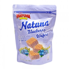 马来西亚Natuna呐嘟娜蓝莓口味威化饼干200g/袋 果味浓郁美味可口 好吃停不下来 进口休闲零食